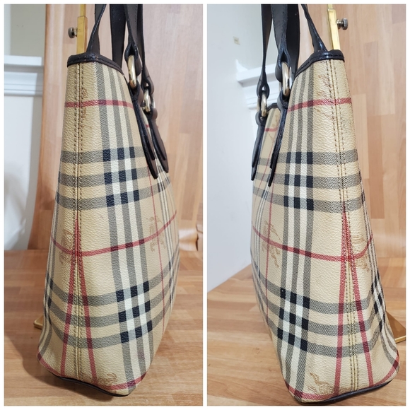 BURBERRY Haymarket Check Coated Canvas Onslow Tote Bag - Picture 6 of 12